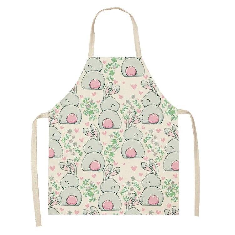 Милый фартук с принтом белого кролика — фото 7
