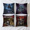 Kissen Felsabdeckung Weiche Hülle Sofa Wohnzimmer A-Avenged Zimmer Zuhause Bequem Büro Siebenfach Band Dekor Schützende Kissenbezüge