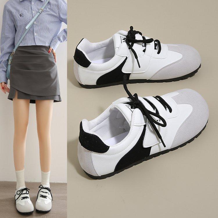 [Yushilai] Popular ballet style moral training shoes women's 2025 new spring versatile chic shoes women's leisure