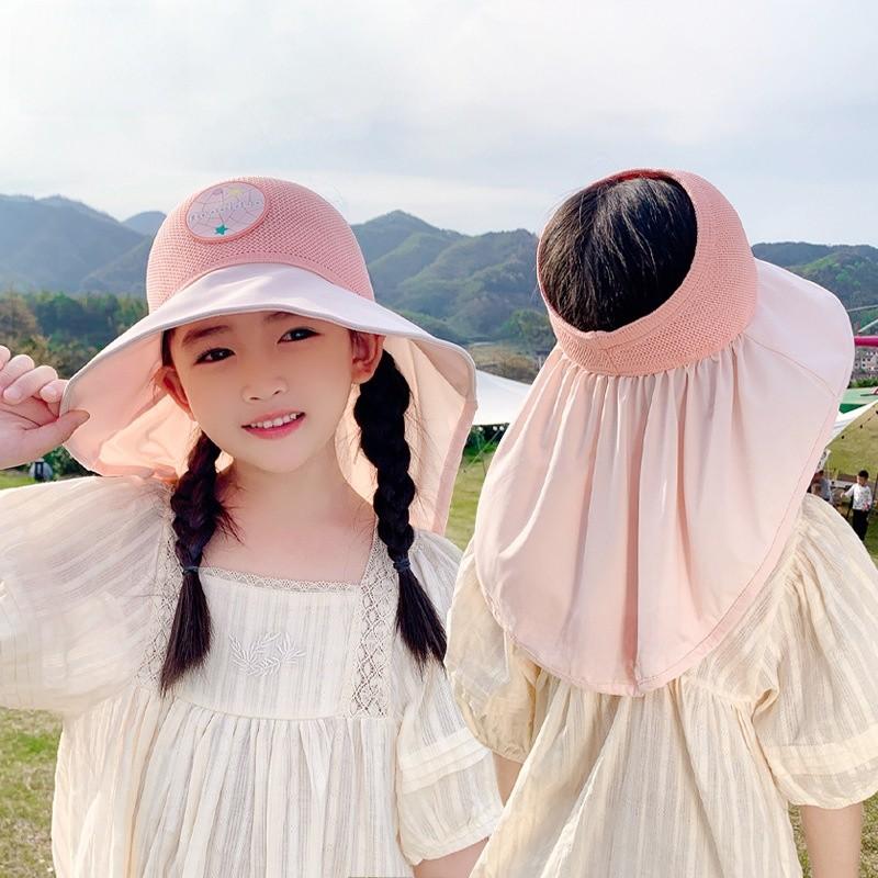 Kinder Fischerhut aus Eis-Seide mit breiter Krempe für Sonnenschutz und Atmungsaktivität Sommer Kinder Outdoor