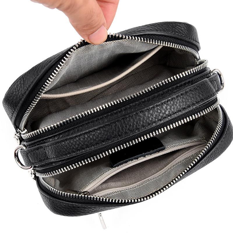 Leather women's bags, new high-end handbags, fashionable first-layer cowhide shoulder messenger bags