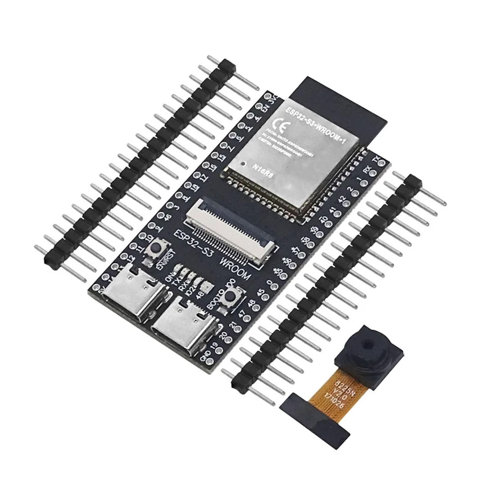 

Плата розробки ESP32-S3 WROOM CAM Wifi Bluetooth-сумісний модуль Вбудований модуль ESP32-S3-WROOM N16R8 Подвійний інтерфейс типу C A