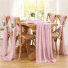 White Chiffon Table Runners Sheer Table Runner Wedding Arch Chair Sashes for Baby Shower Birthday Party Table Top Decoration