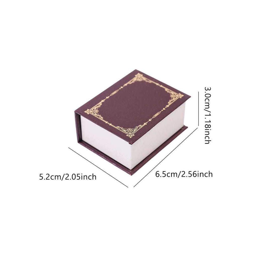 Creative Book Mini Ring Boxes Ceremonial Feeling Proposal and Confession Props Creative Gift for Girlfriend