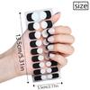French Style Nails Art Stickers Nails Polish Wraps Semi Cured Gel Nail Strips