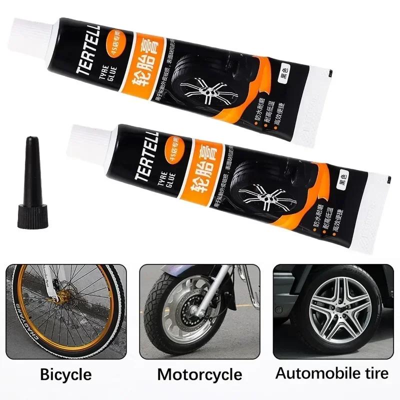 Car Tire Repair Adhesive Waterproof High Temperature Resistant Tyre Repair Liquid Black Strong Rubber Glues Car Repair Tools