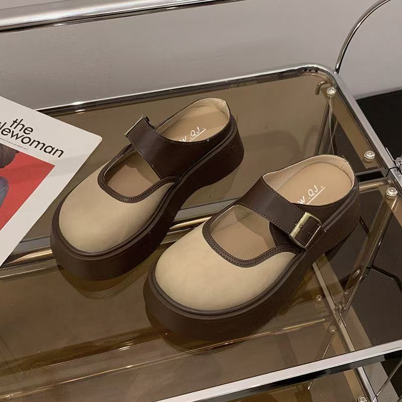 

Летние новые нескользящие темпераментные сандалии юбка сумка голова универсальные полузакрытые туфли 36-37 (one size smaller)