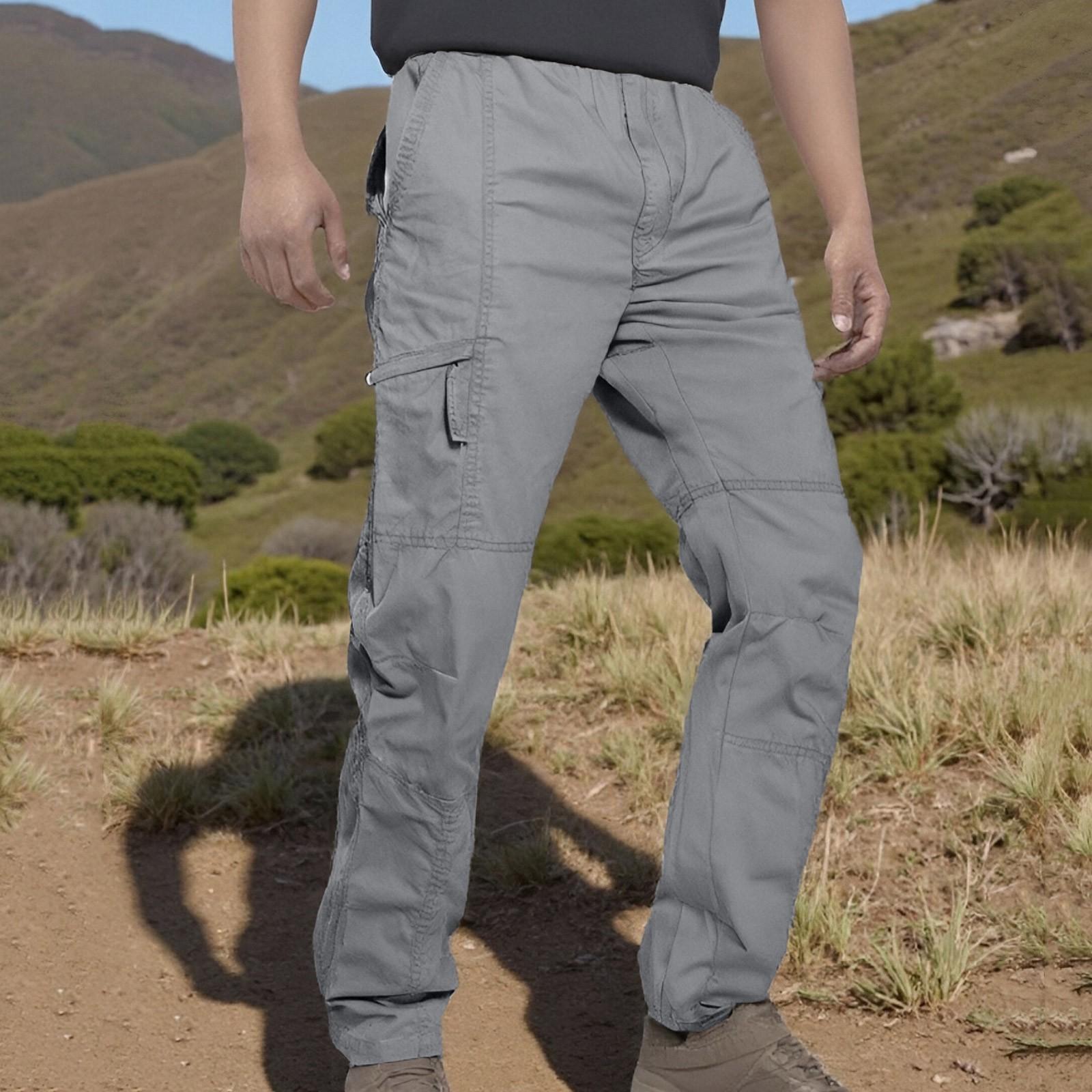 

Мужские брюки повседневные прямые комбинезоны узкие брюки XL светло-серый