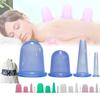Premium Silicone Cupping Therapy Set Transparent Round Moisture Removal Massage Cups