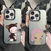 Y-Yoshitomo N-Nara Art Phone Case For iPhone 16,15,14,13,12,11,Pro,Max,Plus,Mini,XS Anti Fall Black Matte Hard Bumper