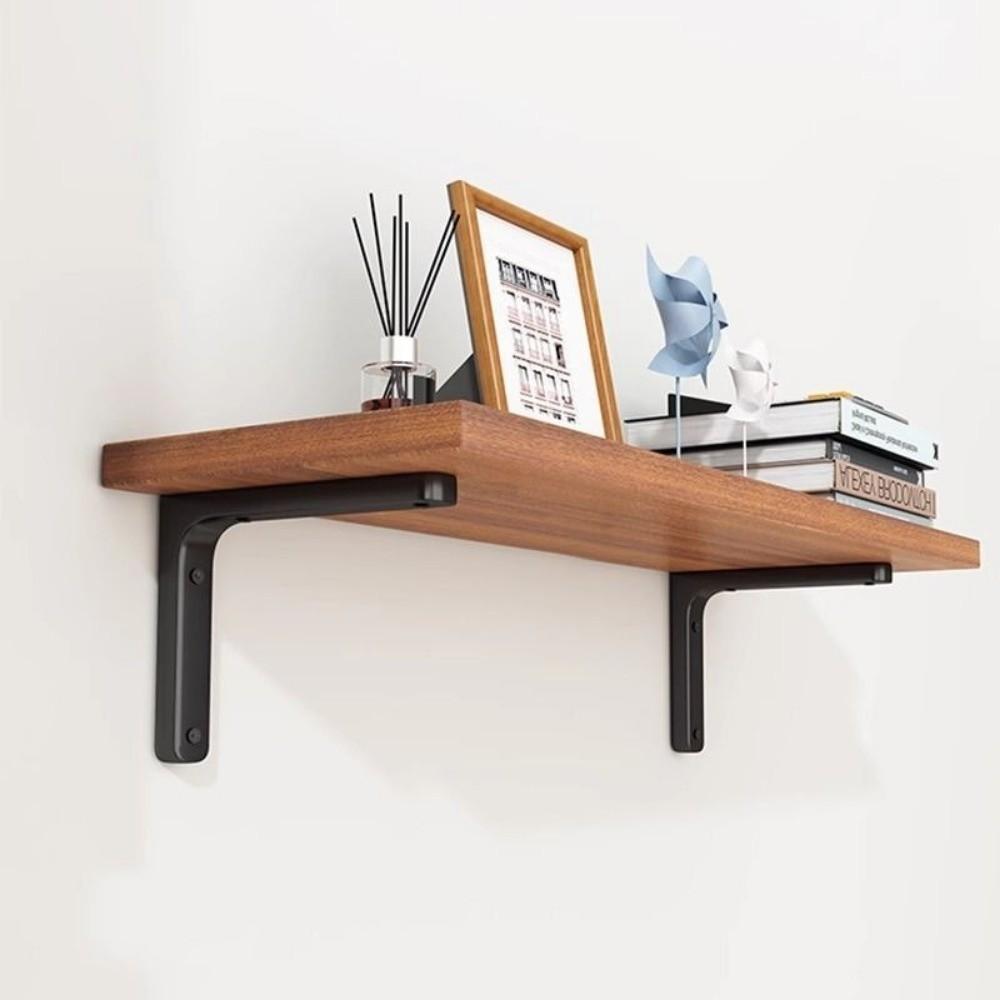 Wall-Mounted Shelf Storage Hanging Extra-thick Wood Wood Board Bracket Easy To Install Space-Saving Storage Rack