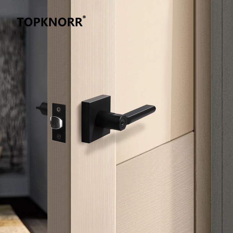 American Bathroom Door Lock Bathroom Keyless Three-pole Hand Lock Home Bedroom Door With Key Door Handle Spherical Lock Doorknob