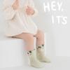 1PCS Thin Mesh Cotton Baby Socks Cute Cartoon Animal Flat Seam No Bone Breathable Mid Socks A-Class Safe Toddler Socks 0-8 Years Old