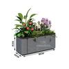 Outdoor Stainless Steel Marble Pattern Planter Box