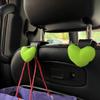 Pack of 2, heart-shaped design car seat back multi-functional hook, creative headrest car hook, hidden small hook