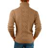 Men's  Fashion  Knitting  Pullover  Long Sleeves  Loose  Flip Collar  Sweater