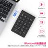 Bluetooth Wireless Numeric Keyboard with Pantograph Function, Type-C Charging, 22-Key Ultra-Thin Bluetooth Wireless Number Pad, Left-Handed or