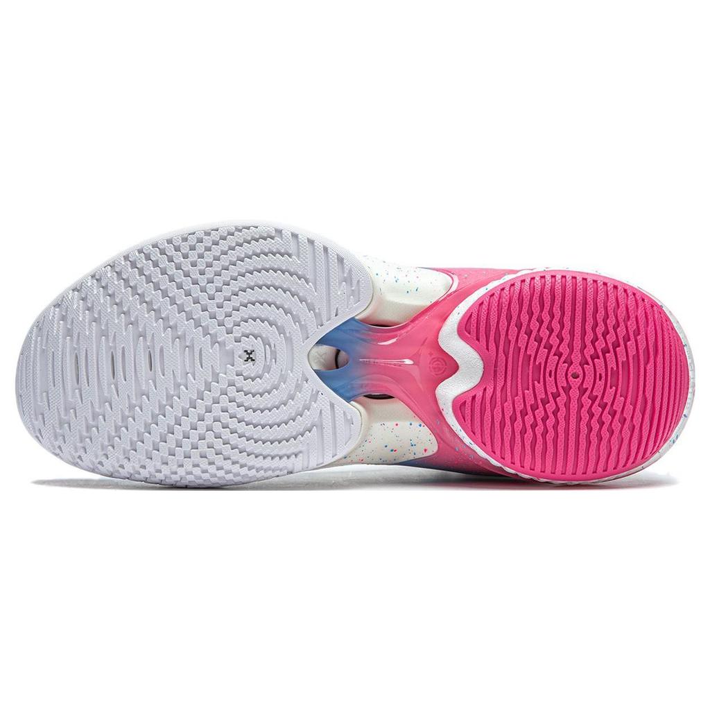 Li-Ning Air Strike 10 Cushioning Support Stability Anti-Slip Mid-Top Basketball Shoes Men Basketball Shoes Standard-White Sky-Blue ABAT089-16