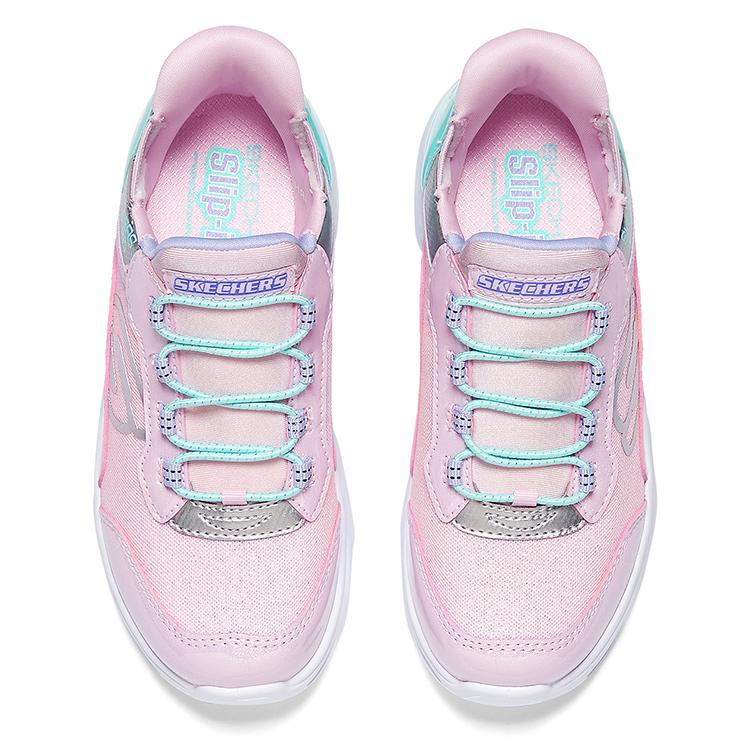 Skechers Girls Comfortable Versatile Casual Outdoor Sports Running Shoes Kids sneaker Pink Multicolor 302221L-PKMT