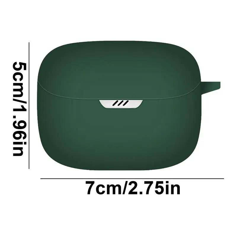 YAYINCC Suitable for JBL TUNE BUDS Glass Bean Earphone Protective Case Silicone Cover Anti Drop and Dust Earphone Case