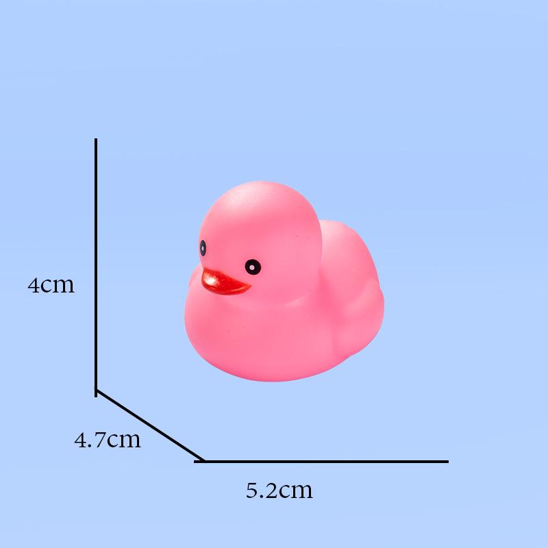 Hong Kong Edition Colorful Bath Squeak Little Yellow Duck Toy Set