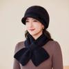 New Rabbit Fur Hat for Women Fashionable and Versatile Woolen Hat Cold Proof Plus Velvet Thickened Warm and Ear Protecting Knitted Hat
