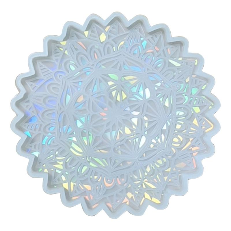 Strapazierfähige Silikon-Untersetzerformen Epoxidharz Guss- und Bastelformen Wiederverwendbare Tassenmattenform für Zuhause Büro Café