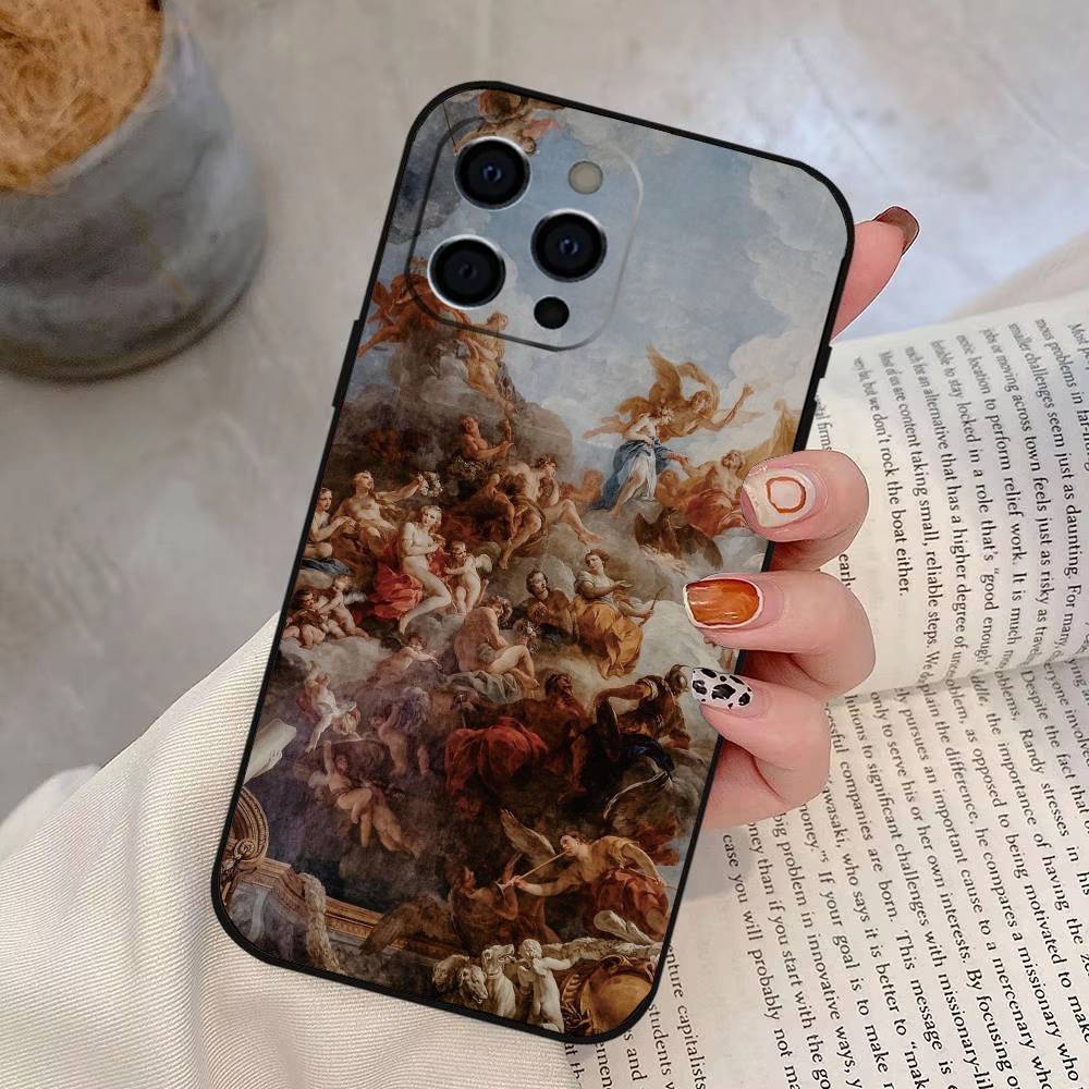 Classical Aesthetic Art  Phone Case For iPhone 17, 16,15,14,13,12,11 Plus,Pro Max, Others Soft Black Cover