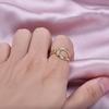 Simple Kpop Fashion Hollow Out Open Adjustable Stainless Steel Rings For Women Men Accessories Silver/Gold Color Jewelry Ring