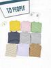 Kids' and Parents' Striped Long Sleeve T-shirt - Semi-High Collar Elastic Layer for Autumn/Winter