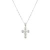 OURPIERRE PICO CROSS NECKLACE SILVER SMALL