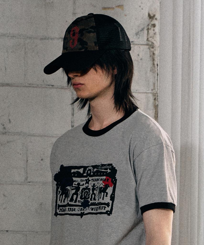 THEVINYLHOUSE Mesh Two Tone Ball Cap Black