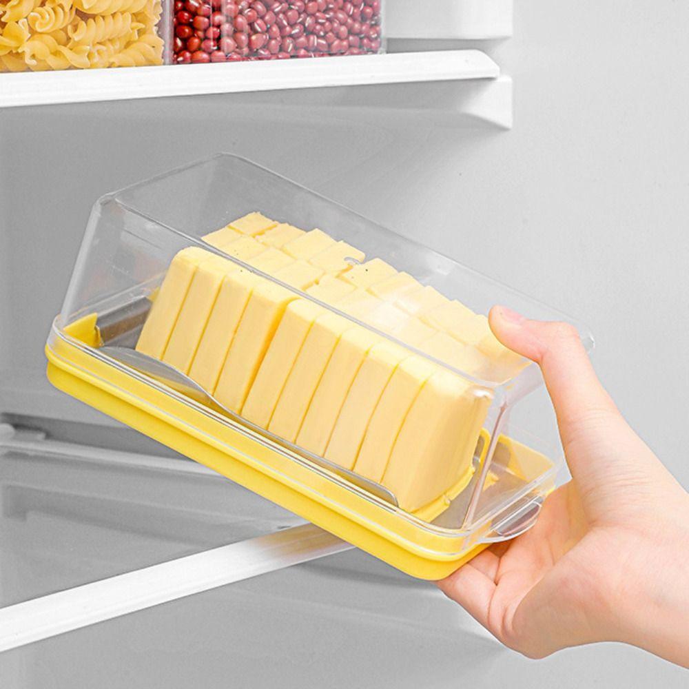 Fresh Butter Container Covered Cheese Baking Storage Convenient Butter Cutter Storage Box