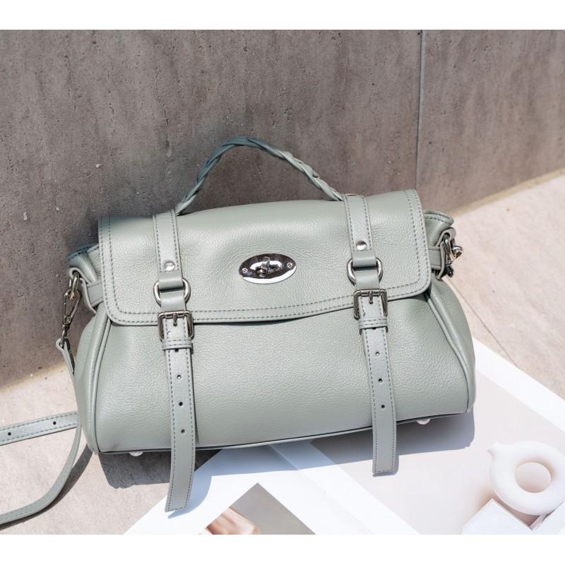 TOGO Top-layer Cowhide Single-shoulder Women s Bag Large-capacity Cross-slung Tote Mommy Fashionable Simple