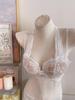 French Pure Desire Lingerie Set: Halter Lace Bra & Beautiful Back Anti-Sagging Bra