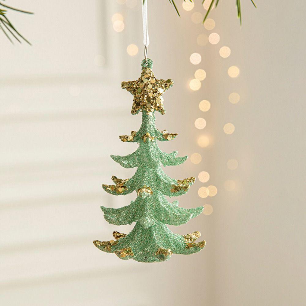 3D Green Butterfly Christmas Pendant Starfish Bell Merry Christmas Ornament  Christmas Day