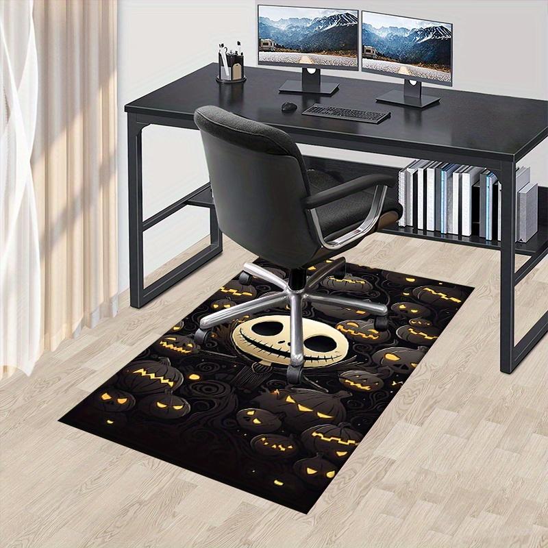 Office Rug Jack Skellington, Halloween Theme 3D Printed Anti-Slip Rug-Machine Washable for Living Room