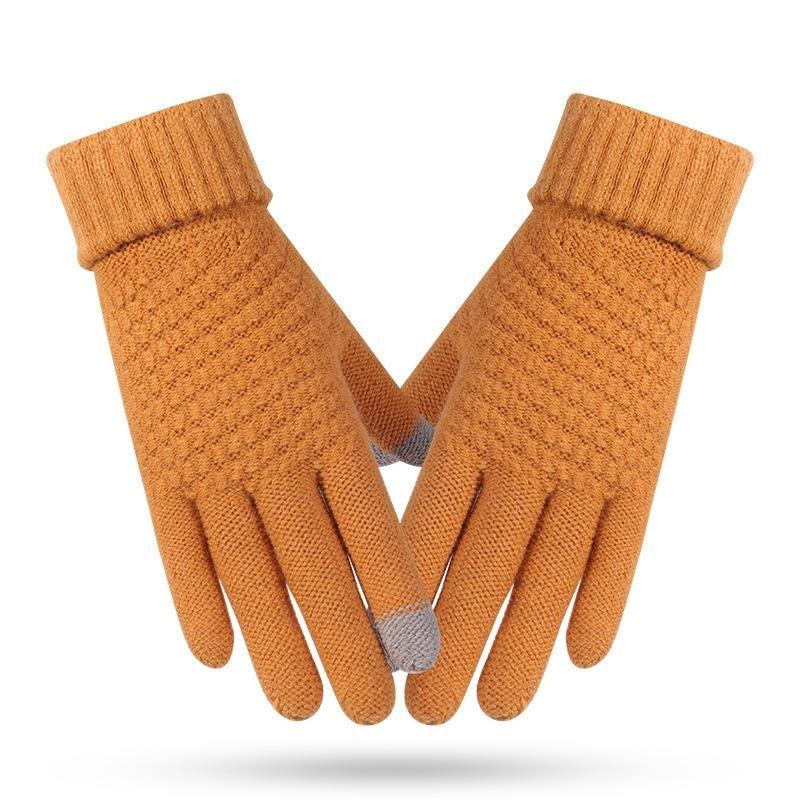 Winter Warme Gestrickte Handschuhe Touchscreen-Handschuhe für Mobiltelefone Winter Dick Warm Erwachsene Handschuhe für Männer Frauen.