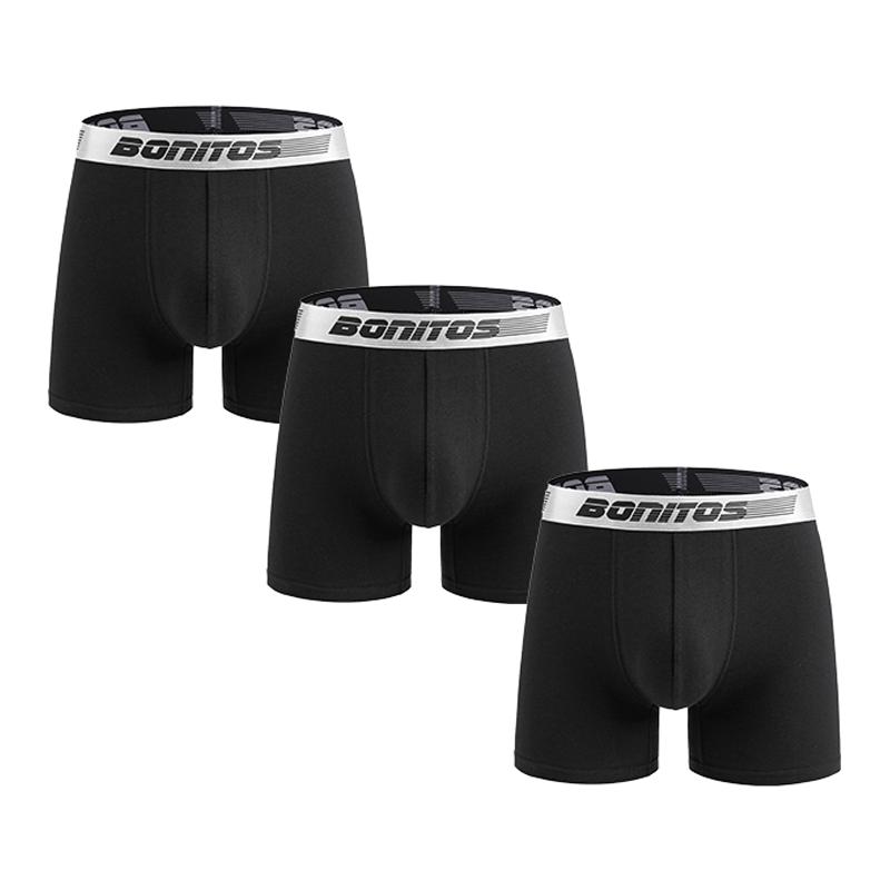 

3 шт. Хлопковые мужские трусы Сексуальное мужское нижнее белье Эластичная резинка с надписью Боксеры-брифы Мужские боксеры Нижнее белье Мужские шорты S чёрный