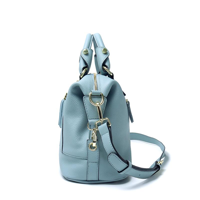 The First Layer Of Cowhide Large-Capacity Multi-Compartment Women'S Handbag Genuine Leather Simple Women'S Bag Single Shoulder Messenger Bag