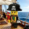 Creative Designer Pirate Mini Doll Piratebaby Figure MOC Tribute Brickhead Pirate Model Building Toy Blocks Idea Party Gifts