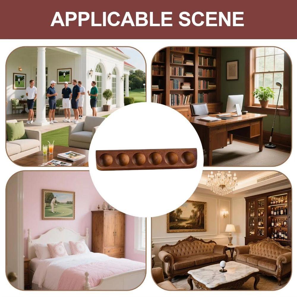 Wall Mount Golf Ball Display Case Wooden Golf Storage Rack Golf Ball Stand Holder  Home Decor