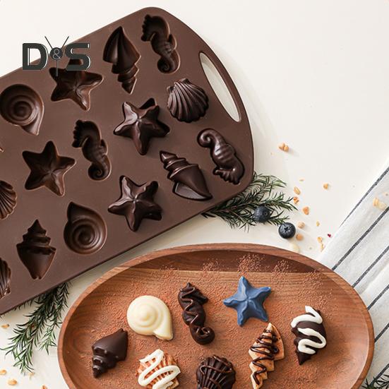 Silikonowa Forma do Pieczenia Chleba na Patyku Kukurydzianym Nieprzywierająca Forma do Deseru w Kształcie Orzecha i Liścia Odporna na Wysokie Temperatury Bez BPA Forma do Ciasta na Czekoladki