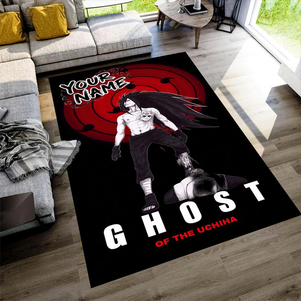 Naruto Character Customize Text Carpet Suitable for Decorate room Entryway Playrooms Game Room Anti-slip Rug Office home decor