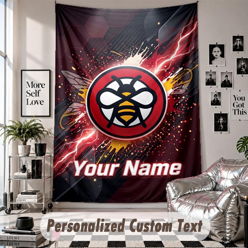 Custom Tapestry Wall Hanging, Brentford Football Personalized Name Text Home Wall Decor
