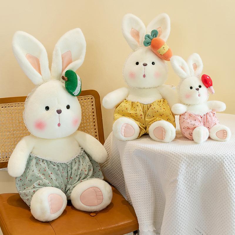 New warm sun radish rabbit plush toy children sleeping mushroom rabbit throw pillow birthday gift home ornament