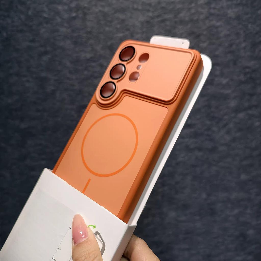 Matte for Camera Film Case for Samsung Galaxy S26 Ultra Plus Magnetic Wireless Charging Frosted Shockproof Cover
