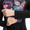 Women Printing Swimwear Muslim Bathing Suit with Cap Long Sleeve Swimsuit Full Coverage Swimming Suit 3 Pieces Sun Protection