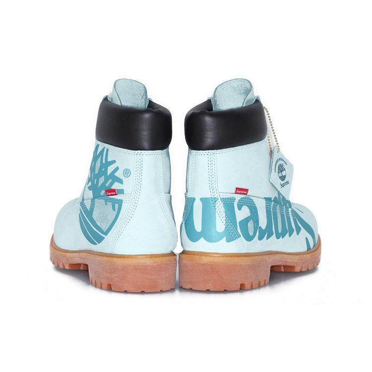 Timberland X Supreme Stivali Impermeabili da 6 Pollici 'Blu Con Logo' A2MTD