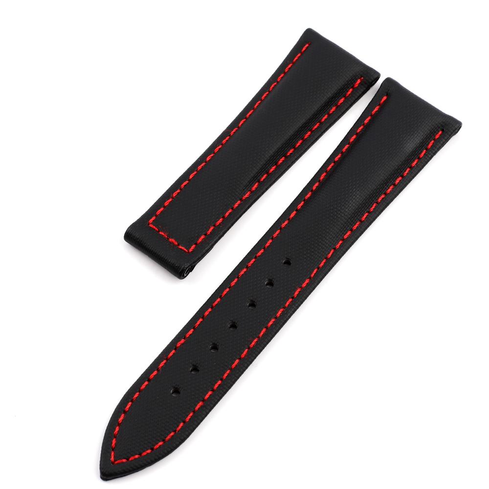 

Sailcloth Leather Watch Strap 20mm 22mm for Seiko Waterproof Oxford Cowhide Watchband Quick Release Men Women Universal Bracelet 22mm
